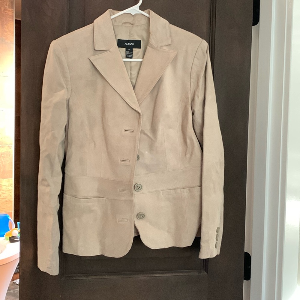 Alfani Genuine Leather Coat